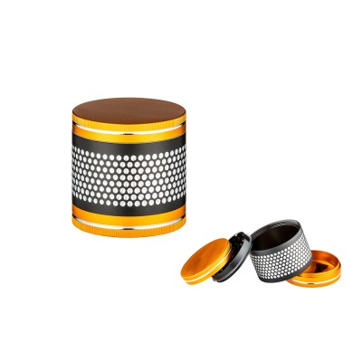 Grinder Metal 3 Parts Gold-Black 60mm